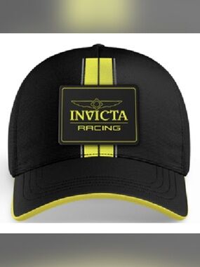 Invicta Black & Yellow Racing Baseball Cap